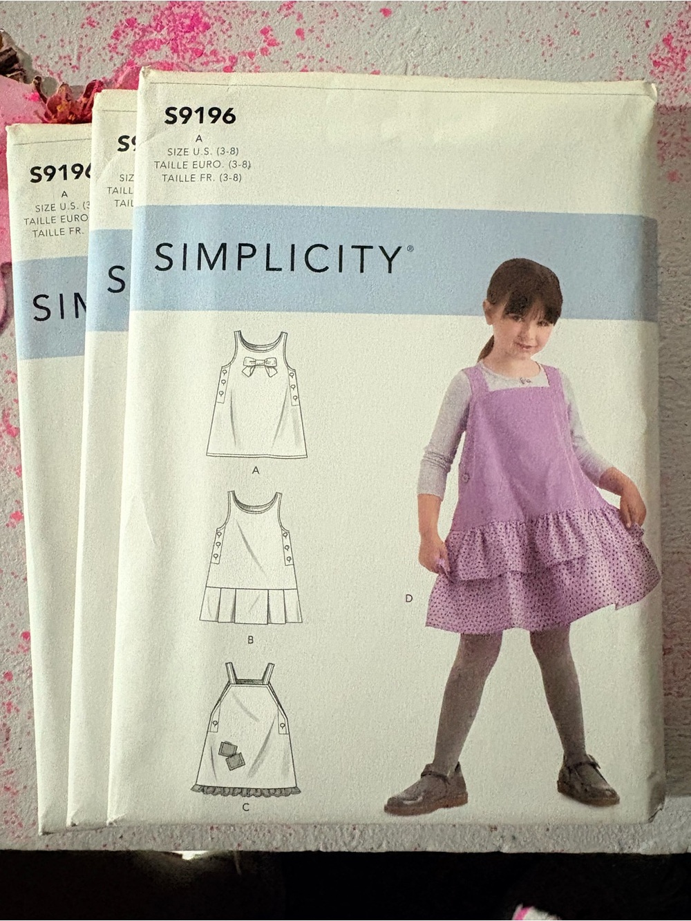 BN UNCUT SIMPLICITY 9196 A SEWING PATTERNS DRESS